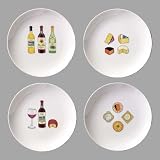 Set of Four Wine and Cheese Plates 07 400