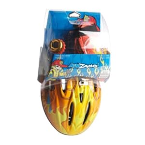 Bike USA Kidzamo Fire Boy Bicycle Helmet and Pads Combo by 
