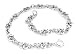 Sterling Silver Celtic Knot Linked Heart 7 Bracelet