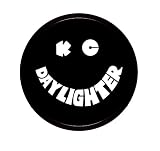 KC HiLiTES 5200 Light Cover - 6 In Round Black Hard Plastic / White Daylighter Logo (Each)