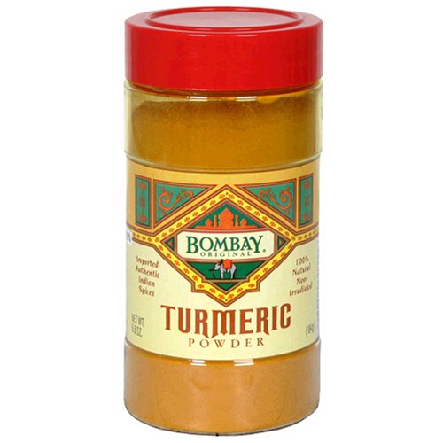 Bombay Foods Turmeric Powder, 6.5-Ounce Jars (Pack of 6)