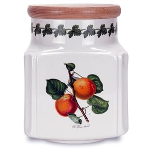Portmeirion Pomona 8-1 4-Inch Square Cookie Jar by