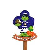 Pack of 2 NFL Minnesota Vikings Frankenstein Halloween Wooden Lawn Stakes 30"