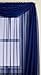 Editex Home Textiles Monique Sheer Window Panel, 55 by 84-Inch, Navy