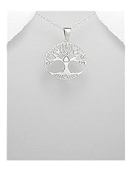 Tree Pendant Necklace In 92.5 Sterling Silver