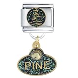 Pine Tree Italian Charms Bracelet Link
