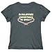 T-Shirt Womens Dark Silver " IN Philippines CHRISTMAS IS GREAT " Countries Large