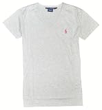 Ralph Lauren Sport Women V-Neck Pony Logo T-Shirt Grey