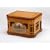 WOODEN RETRO NOSTALGIC MUSIC CENTRE TURNTABLE CD LIGHT