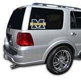 Michigan Wolverines NCAA Logo Cutz One Way Glass Covering *SALE*