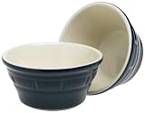 Le Creuset Bijou Premium Stoneware 8-ounce Individual Souffle (set of 2), Sapphire