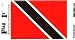 Trinidad-Tobago Heavy Duty Vinyl Bumper Sticker (3 x 5 Inches)