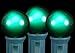 Novelty Lights Incandescent G30 Globe Replacement Bulbs - Outdoor Individual Bulbs for Events, Holiday Parties, Patios, and More - C7/E12 Candelabra Base, 5 Watt Lights (Green, 25 Pack)