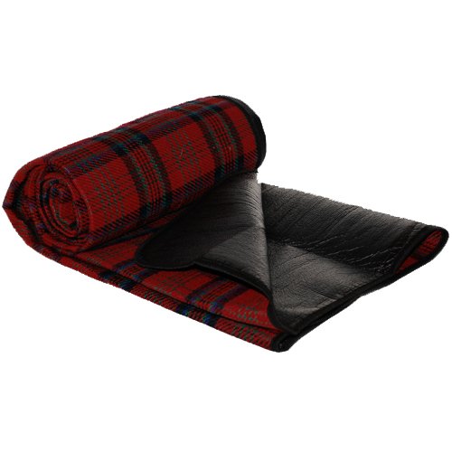 Picnic Travel Rug with Waterproof Backing, Red