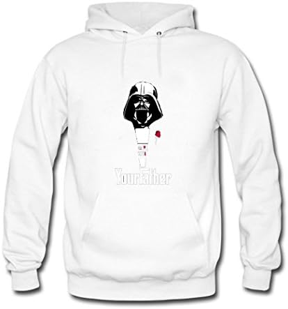CHANPA Fashion Printing Customized Star Wars Darth Vader Godfather Men's Classic Hoodie Sweatshirt Black