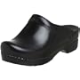 Dansko Women's Sonja Cabrio Leather Clog,Black,39 EU / 8.5-9 M US