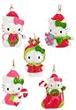 Hello Kitty 2'' Mini Holiday Ornament Set