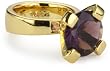 Trina Turk Gold Solitaire Amethyst Ring