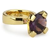Trina Turk Gold Solitaire Amethyst Ring