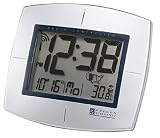 Exactset Jumbo Wall Clock with Indoor/Outdoor Thermometer