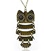 Antique Alloy with Colour Crystal Owl Long Pendant Bronze Necklace, Set of 3 (Set of 3 Owl)