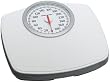 Health o Meter Dial Scale, White with Chrome Accents