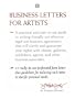 Business Letters for Artists