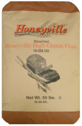 Bleached High Gluten Flour - Bulk 50 Pound Bag by Honeyville Grain