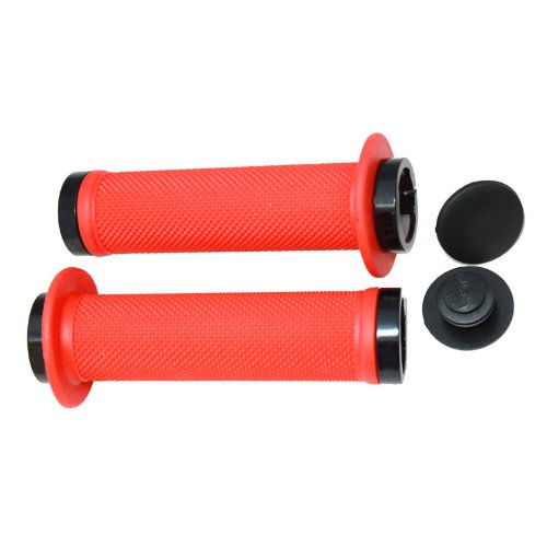 Evoke Lock-On Grips - 130mm, Red