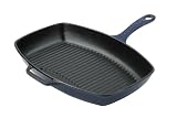 Review World Cuisine 11831409 / World Cuisine Blue Cast-Iron Rectangular Grill [World Cuisine]