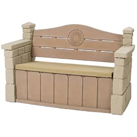 Outdoor storage bench