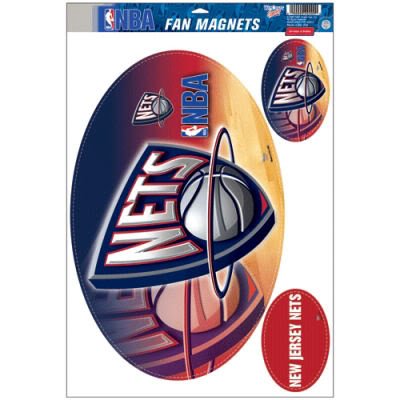 NEW JERSEY NETS OFFICIAL LOGO CAR MAGNET SET