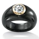 Black Jade 14k Gold Ring