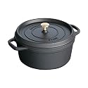 Staub 5-Quart Round Cocotte, Black