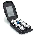 Boules Unisex Set of 8 Boules - Black/Silver
