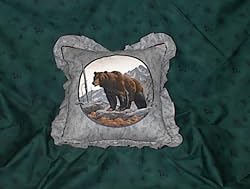 Wild Bear 16" Zippered Throw Pillow