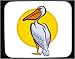 Mouse Pad with bird, animal, sign, horoscope, chinese, forecast, astrology, pelican