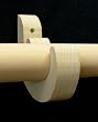 2 inch Wood Smooth Drapery Rod, Unfinished - 4' long [CAPITOL CITY LUMBER]