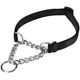 Guardian Gear Small Martingale Black Dog Collar, 5/8-Inch