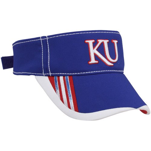 adidas Kansas Jayhawks Royal Blue Players Adjustable Visor