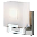 Forecast Lighting F442036NV Square 1 Light Ada Compliant Wall Sconce, Satin Nickel/Chrome