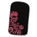 Original Handycop� Purple Lila Flower S Slim Tasche Etui, Innen samtweich gef�ttert, f�r Samsung S8000 Jet S5230 Star F480 S5260 Star 2 II