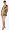 Tiger print tunic, Beige capri - 2 piece maternity set - Small