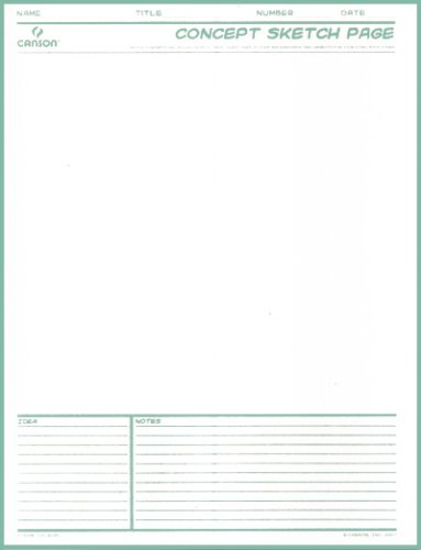 Canson Comic Book Concept Sketch Pages- 8.5x11 Inch Pad