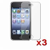 Screen Protector + Lint Cleaning Cloth (3 Packs) for Apple iPhone 3GS