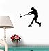 Wallmonkeys Wall Decals Wallmonkeys Sports Silhouette Baseball Peel and Stick Wall Decal, 12 x 11