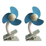 DreamBaby Stroller Fan 2 pack White Blue DreamBaby Stroller Fan 2 pack White Blue