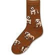 LG print Bulldog Poses brown sock