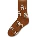 LG print Bulldog Poses brown sock