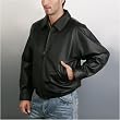 Men's Raglan Sleeve Leather Bomber Jacket - Regular, Tall, Big, Big & Tall
